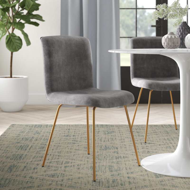 Zac Velvet Upholstered Side Chair & Reviews Joss & Main